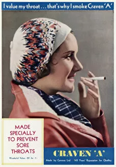 Images Dated 19th September 2016: Advert for Craven A cigarettes 1931