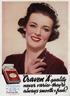 Craven Prints: Advert for Craven Cigarettes