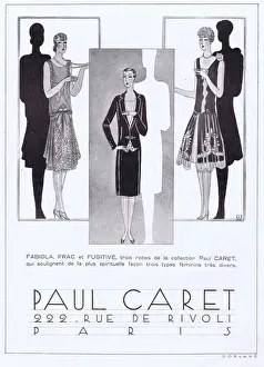 Advert for a creations by Paul Caret, Paris, 1920s