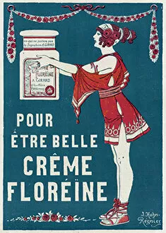 Creme Collection: Advert for Creme Floreine, cosmetics