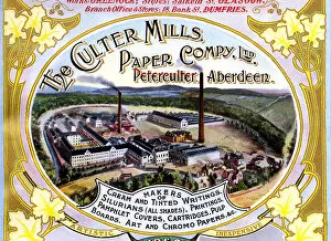 Advert, Culter Mills Paper Company, Peterculter, Aberdeen