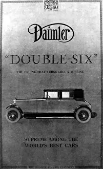 Daimler Prints: Advertisement for Daimler Double-Six car