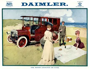 Picnic Prints: Advert for Daimler Motor Carriage De Luxe Car
