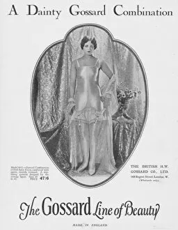 Dainty Gallery: Advert for the Dainty Gossard Combination, 1927
