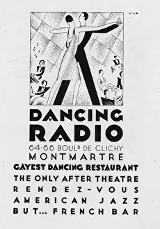Advert for Dancing Radio, bar & dancing restaurant, 1927, Pa