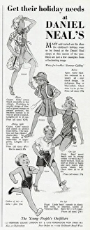 Images Dated 5th August 2017: Advert for Daniel Neal childrens holiday wear 1938