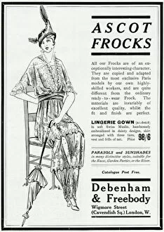 Images Dated 15th January 2018: Advert for Debenham & Freebody Ascot frocks 1914