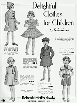 Images Dated 13th October 2017: Advert for Debenham & Freebody childrens clothes 1937