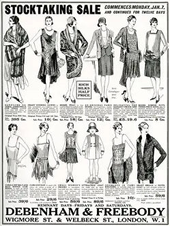 Stole Prints: Advert for Debenham & Freebody clothing sale 1929 Advert for Debenham & Freebody