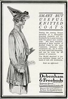 Freebody Collection: Advert for Debenham & Freebody coats 1916