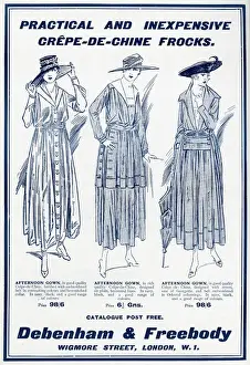 Wigmore Prints: Advert for Debenham & Freebody frocks 1917
