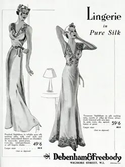 Advert for Debenham & Freebody lingerie 1937