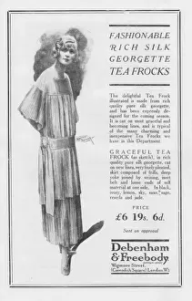 Advert for Debenham & Freebody rich silk georgette tea frock