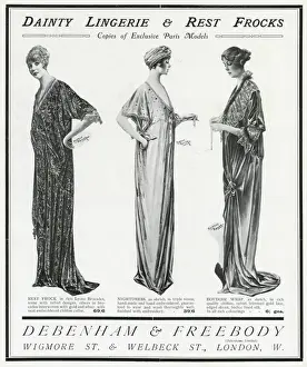 Advert for Debenham & Freebody undergarments 1915