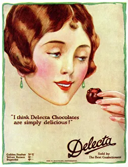 Chocolate Prints: Advert, Delecta chocolates