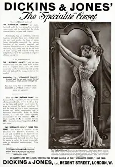 Advert for Dickins & Jones corsets 1909