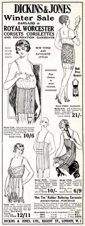 Bargains Gallery: Advert for Dickins & Jones corsets