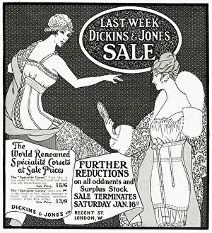 Dickins Prints: Advert for Dickins & Jones sale