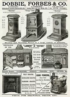 Images Dated 18th October 2017: Advert for Dobble, Forbes & Co stoves and ranges 1888