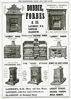 Matchless Prints: Advert for Dobble, Forbes & Co stoves and ranges 1889