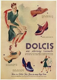 Images Dated 18th May 2012: Advert for Dolcis shoes 1942