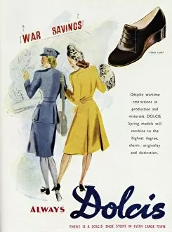 Images Dated 16th November 2012: Advert for Dolcis shoes 1943