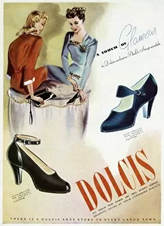 Images Dated 5th October 2017: Advert for Dolcis shoes 1946