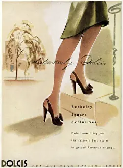 Backs Prints: Advert for Dolcis shoes 1947
