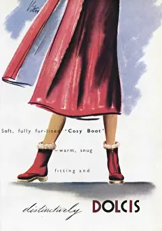 Dolcis Prints: Advert for Dolcis winter boots
