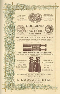 Images Dated 1st May 2018: Advert, Dollond Opticians, Ludgate Hill, London