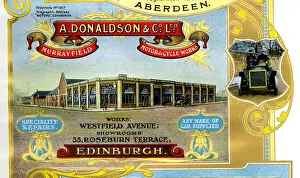Advert, A Donaldson & Co Ltd, Edinburgh, Scotland