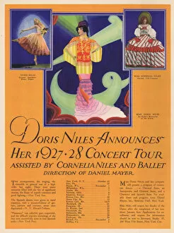 Images Dated 19th November 2014: Advert for Doris Niles 1927-1928 Concert Tour (1927)