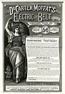 Advert for Dr Carter Moffats electric body belt 1893
