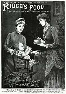 Ridge Prints: Advert for Dr Ridges food 1886