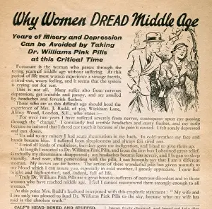 Advertisement, Dr Williams pink pills for pale people