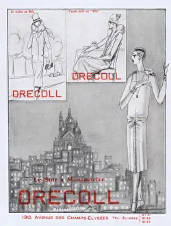 Drecoll Prints: Advert for Drecoll couture, 1927