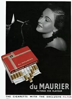 Images Dated 9th January 2012: Advertisement for Du Maurier cigarettes