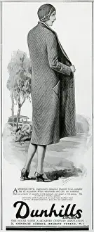 Dunhill Prints: Advert for Dunhill women coats 1930