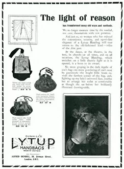 Accessory Gallery: Advert for Dunhills Lytup Handbags 1923