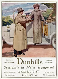 Images Dated 14th September 2017: Advert for Dunhills motoring equipment 1912