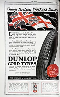 Dunlop Prints: Advert - Dunlop cord tyres