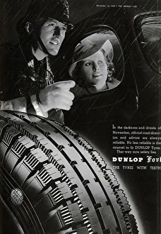 Tread Prints: Advertisement for Dunlop Fort safety tyres