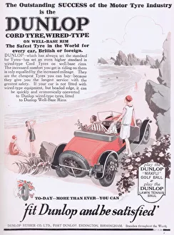 Advert for Dunlop tyres, 1926