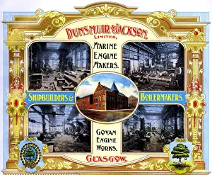 Advert, Dunsmuir & Jackson, Shipbuilders, Govan