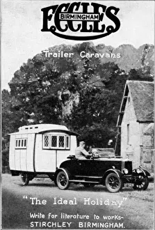 Caravans Prints: Advertisement for Eccles caravan