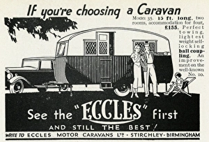 Images Dated 26th September 2017: Advert for Eccles caravans 1933