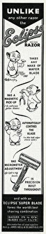 Images Dated 15th June 2012: Advert for Eclipse razors 1940