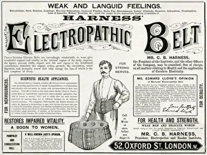 Corsets Prints: Advert for Electropathic Battery Belt 1892