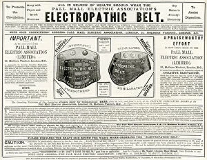 Claims Gallery: Advert for Electropathic Belt 1882