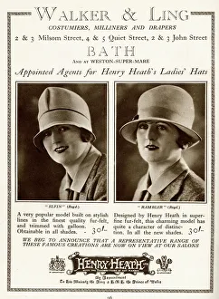 Advert, Elfin and Rambler Ladies Hats, Walker & Ling